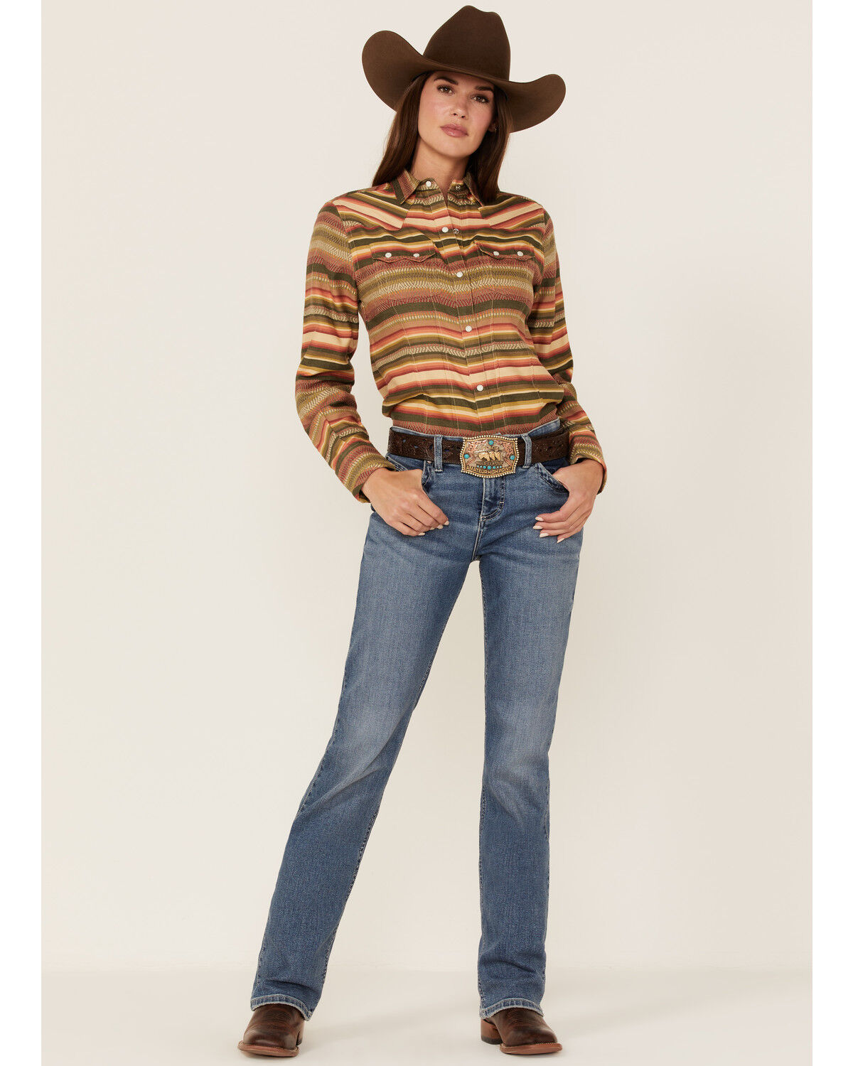Image #2 - Tasha Polizzi Women's Cold 44 Valley Serape Snap Western Shirt, Multi, hi-res