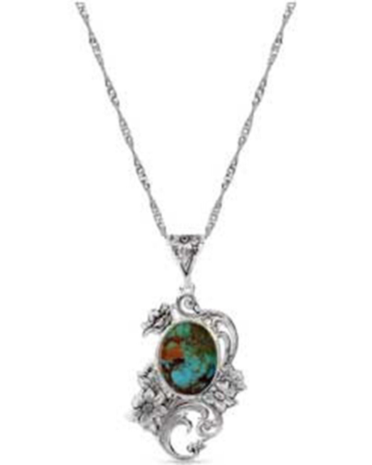 Image #2 - Montana Silversmiths Women's Empowered Montana Legacy Necklace, Silver, hi-res