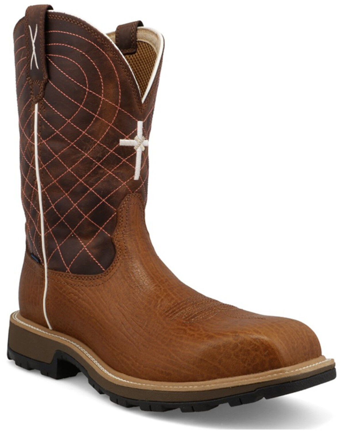 Image #1 - Twisted X Men's 11" UltraLite X™ Work Boots - Composite Toe, Brown, hi-res