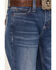 Image #2 - Wrangler Girls' Medium Wash Trouser Leg Jeans, Blue, hi-res