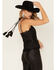 Wonderwest Women's Lace Trim Tank, Black, hi-res