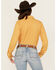 Cinch Women's ARENAFLEX Printed Long Sleeve Button-Down Western Shirt , Gold, hi-res