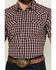 Image #3 - Cody James Men's Sammy Plaid Print Short Sleeve Snap Western Shirt, Red, hi-res
