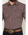 Image #3 - Cody James Men's Sammy Plaid Print Short Sleeve Snap Western Shirt , Red, hi-res