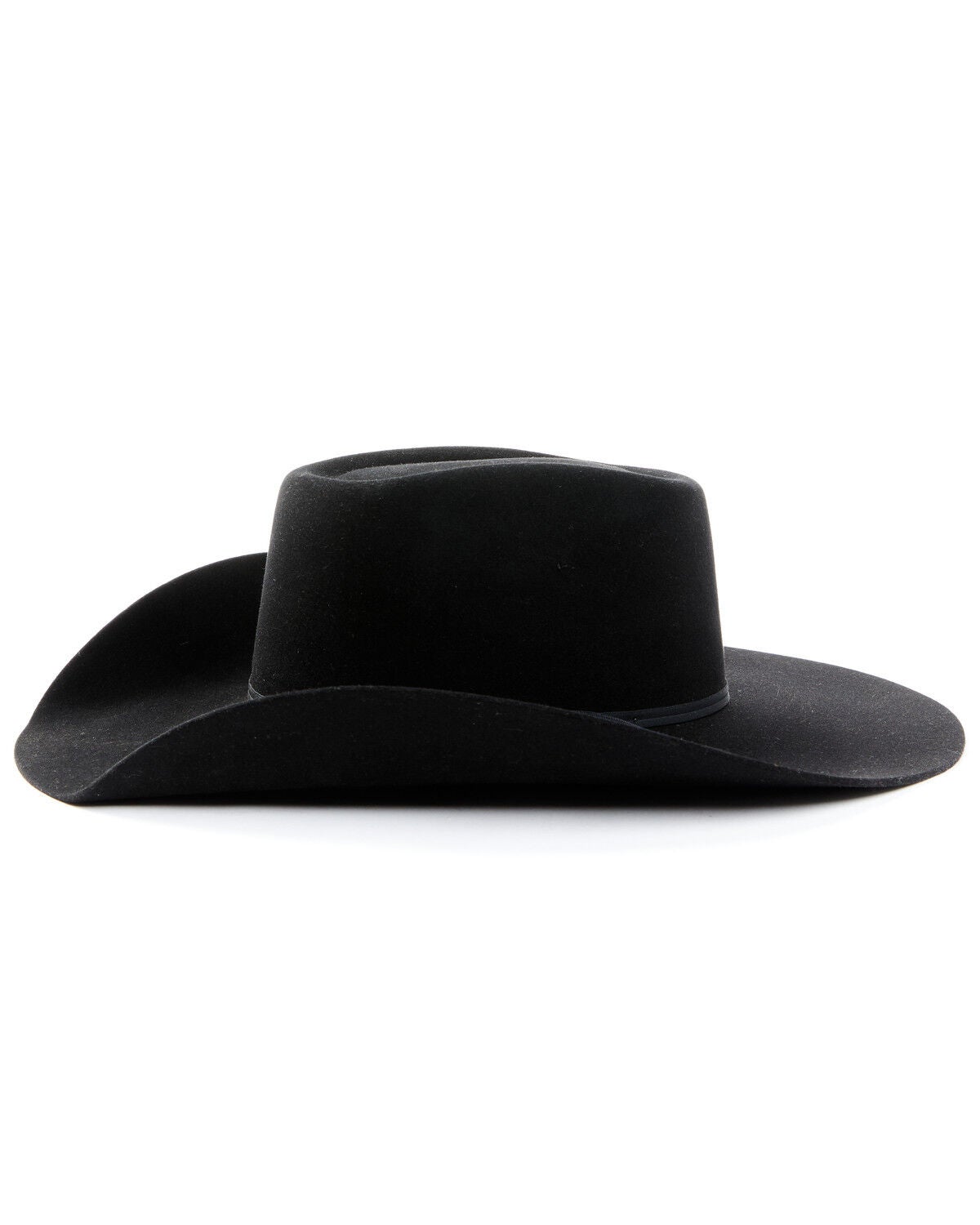 Image #3 - Serratelli 6X Cattleman Fur Felt Cowboy Hat, Black, hi-res