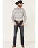 Image #2 - Tin Haul Men's Gray Southwestern Textured Print Long Sleeve Snap Western Shirt, Grey, hi-res