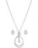 Image #2 - Montana Silversmiths Women's Crystal Embrace Jewelry Set - 2 Piece, Silver, hi-res