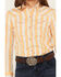 Cruel Girl Girls' Striped Long Sleeve Snap Western Shirt , Multi, hi-res