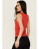 Image #4 - Idyllwind Women's Edna Button Front Ribbed Tank, Dark Orange, hi-res