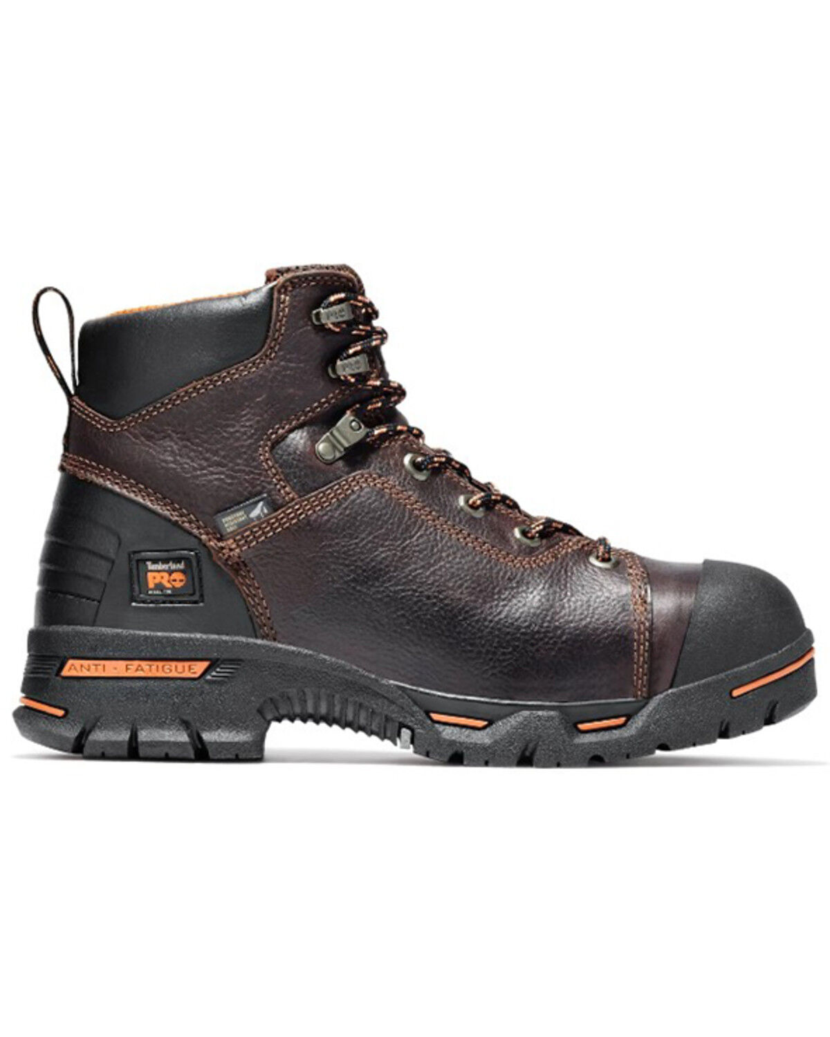 Image #2 - Timberland PRO Men's 6" Endurance Waterproof Work Boots - Steel Toe, Brown, hi-res