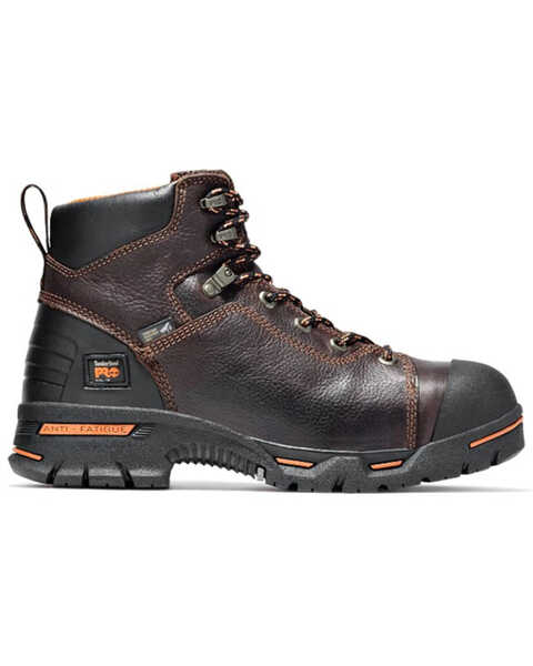 Image #2 - Timberland Men's 6" Endurance Waterproof Work Boots - Steel Toe , Brown, hi-res