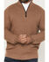 Image #3 - Cody James Black 1978™ Men's Parker Solid 1/4 Zip Pullover Sweater, Camel, hi-res