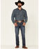 Cody James Men's Dark Wash Courtright Stretch Slim Straight Jeans , Blue, hi-res