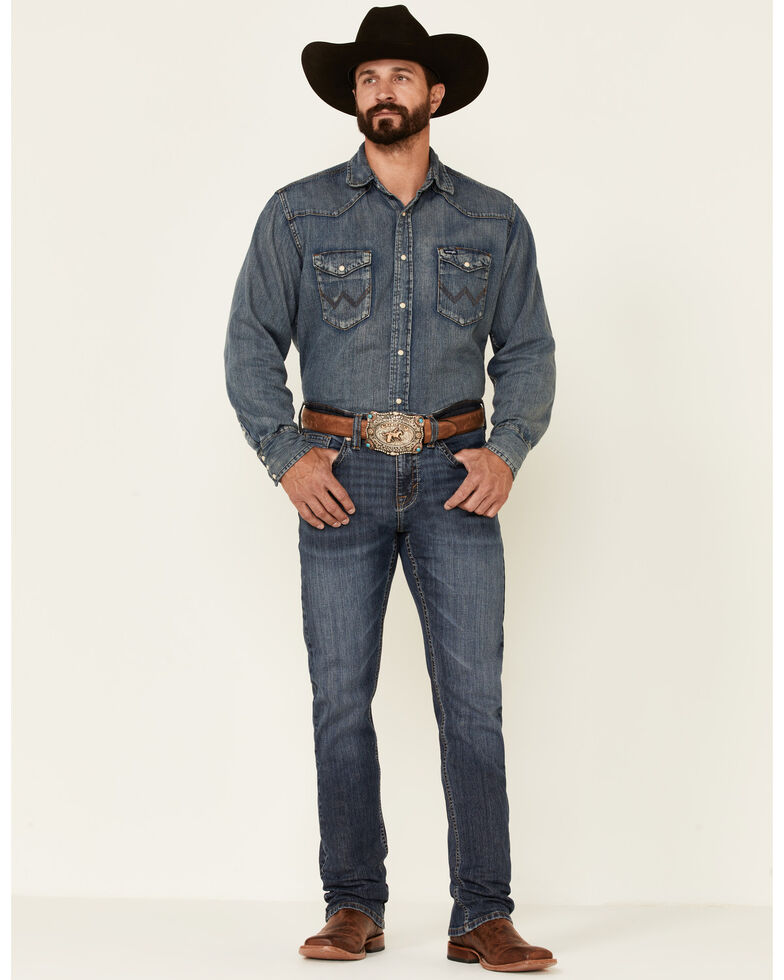 Cody James Men's Dark Wash Courtright Stretch Slim Straight Jeans , Blue, hi-res