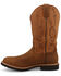 Image #3 - Twisted X Men's 12" Western Work Boots - Soft Toe, Taupe, hi-res