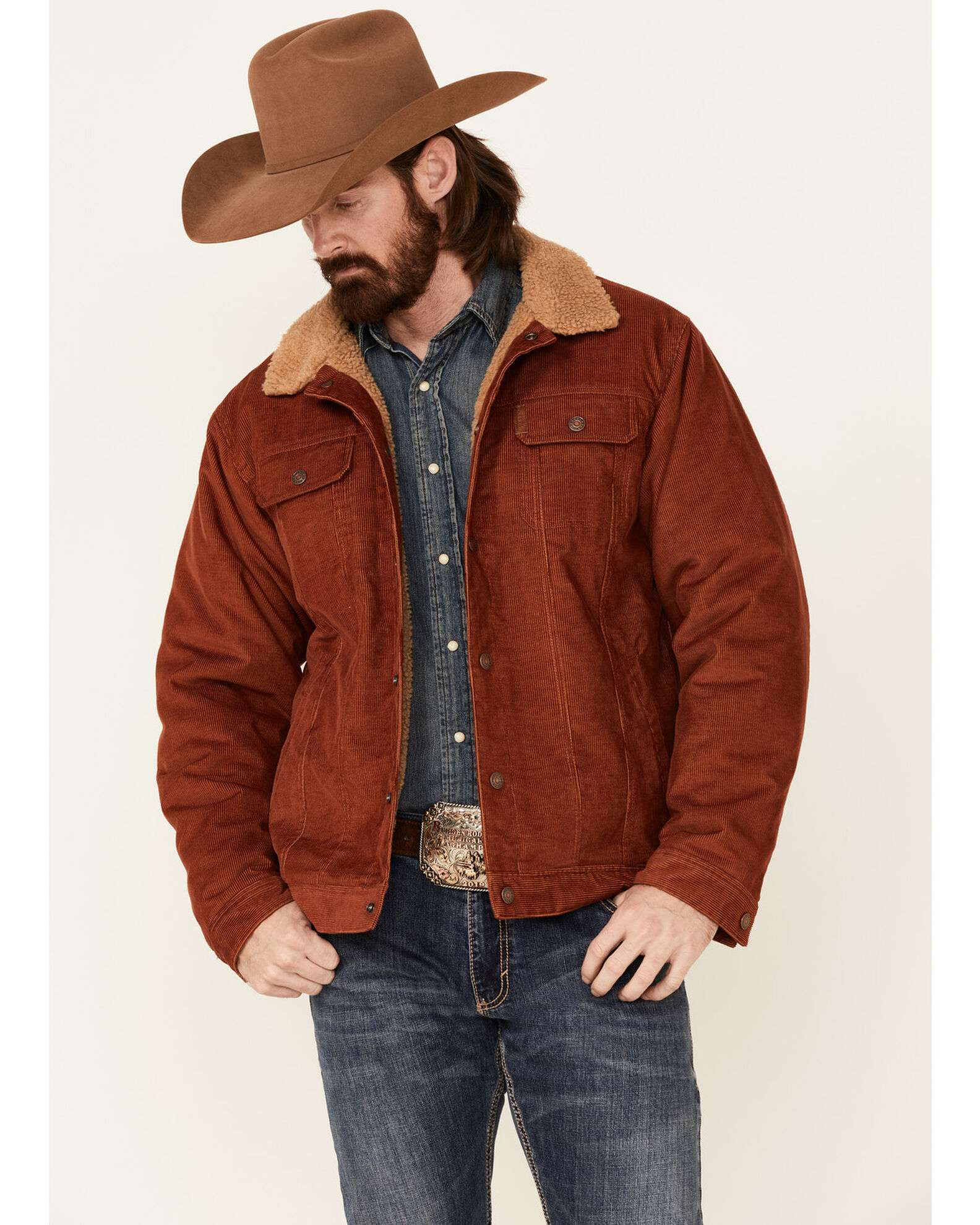 Mosswood corduroy patched jacket on sale