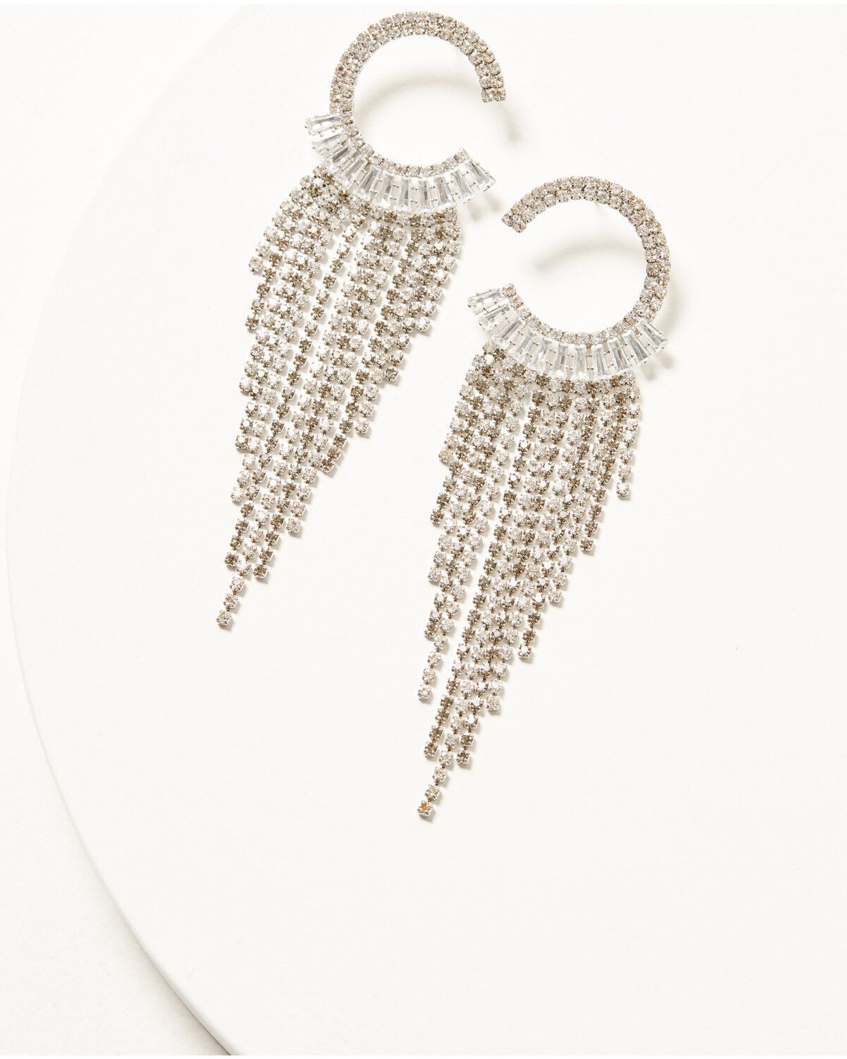 Wonderwest Women's Fringe Earrings, Silver, hi-res