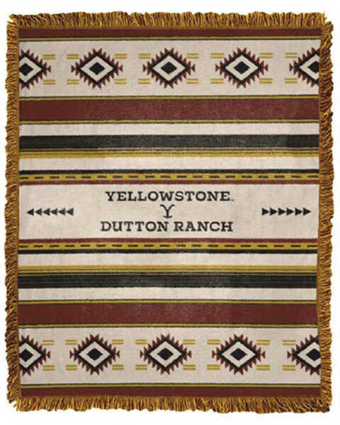 Paramount Network's Yellowstone Montana Tribal Woven Jacquard Throw Blanket , Multi, hi-res
