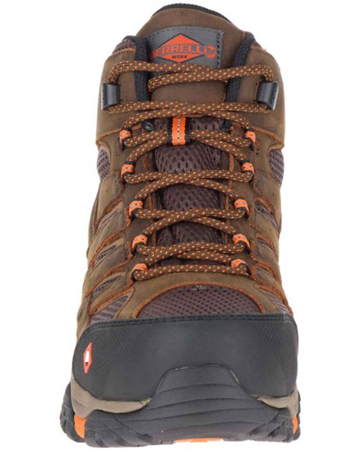 Image #3 - Merrell Men's MOAB Vertex Waterproof Work Boots - Composite Toe, Brown, hi-res
