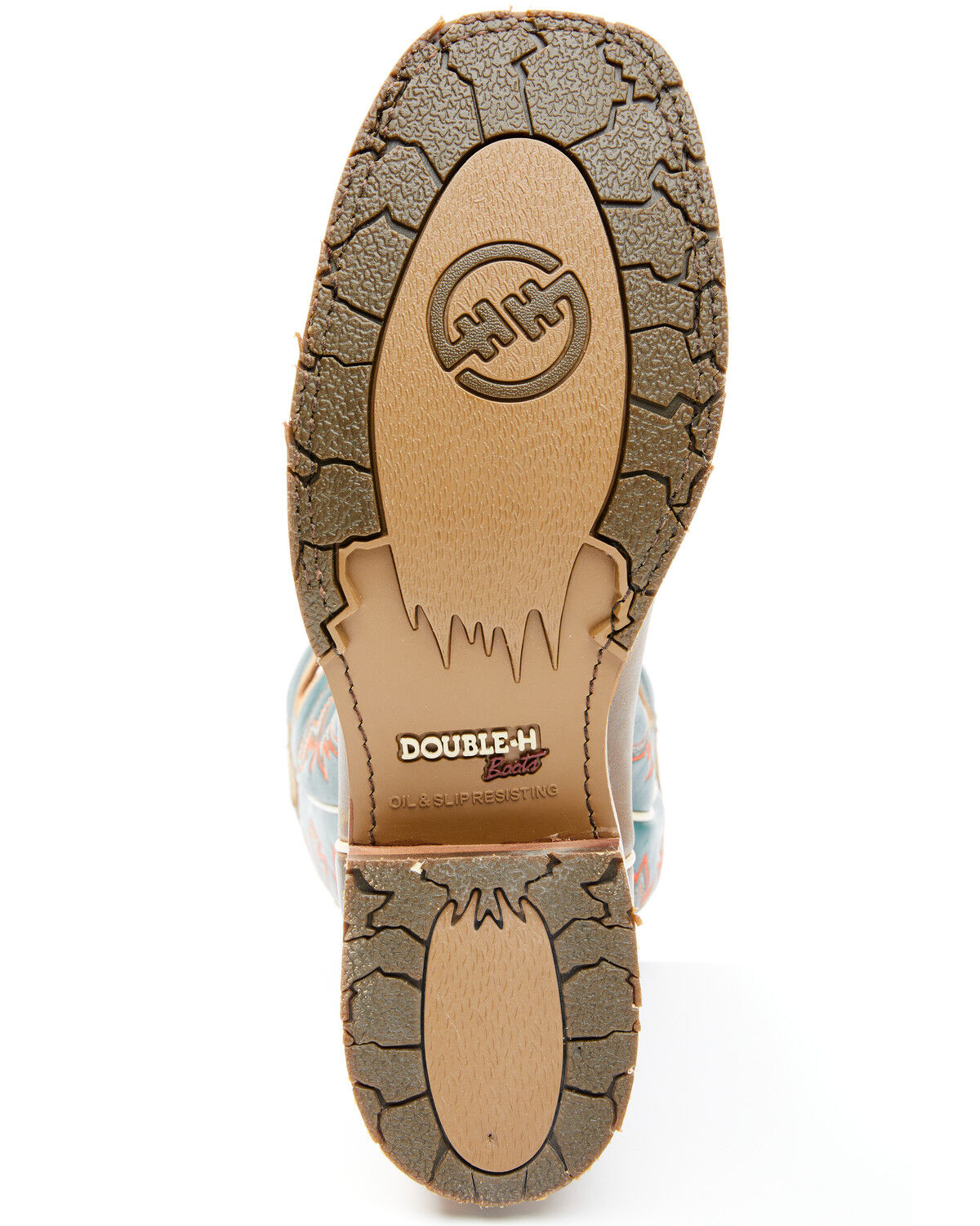 Image #7 - Double H Men's Elliott Western Boots - Broad Square Toe, Brown, hi-res