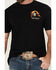 Image #4 - Riot Society Men's Boot Barn Exclusive Monarch Short Sleeve Graphic T-Shirt, Black, hi-res