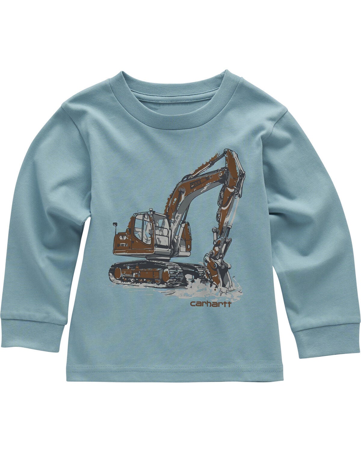 Carhartt Toddler Boys' Stillwater Construction Long Sleeve Graphic T-Shirt, Light Blue, hi-res