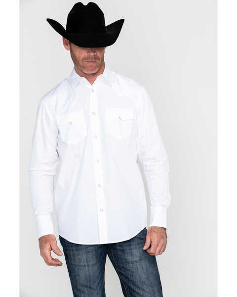 Image #5 - Gibson Trading Co. Men's White Water Long Sleeve Pearl Snap Shirt - Tall, , hi-res