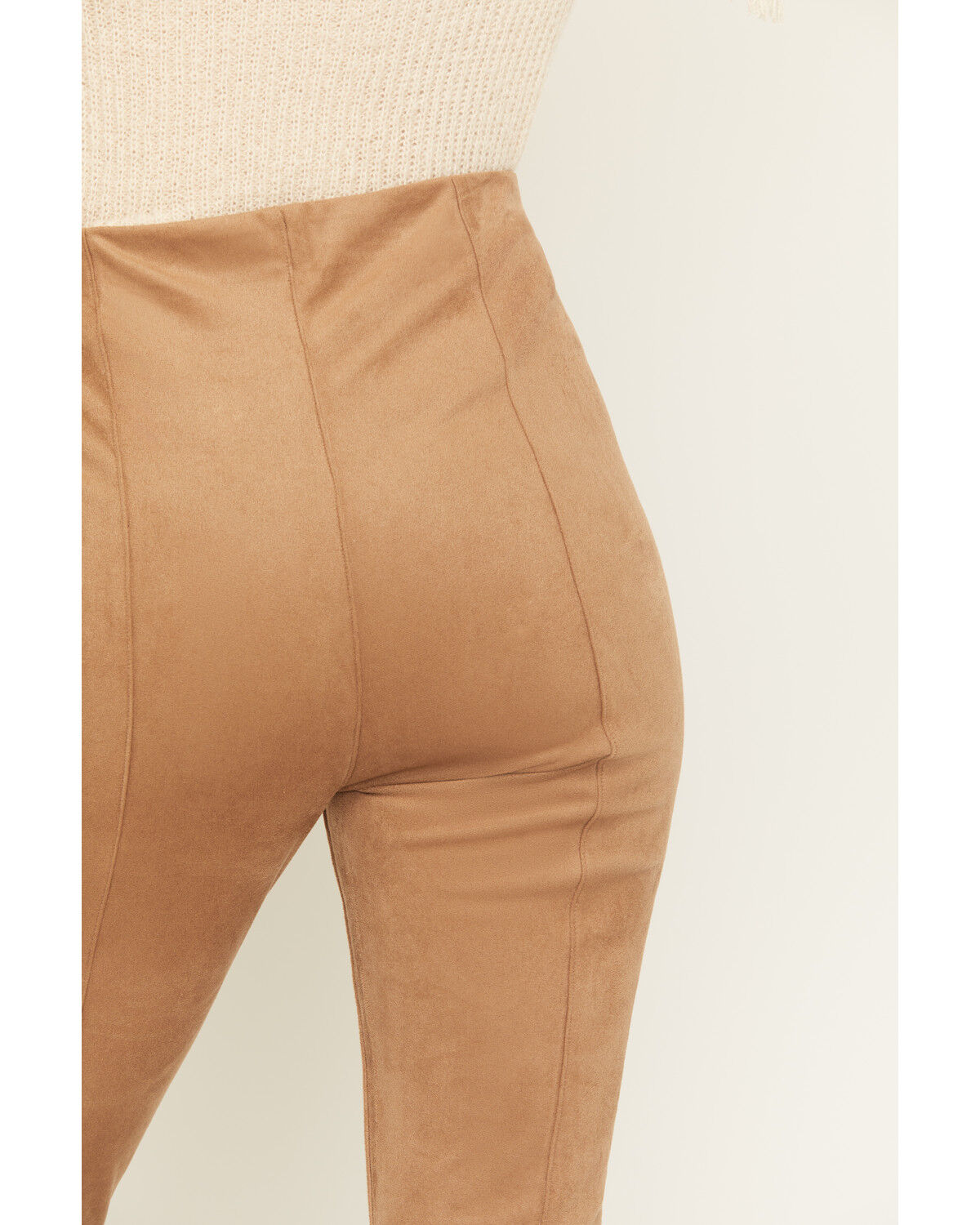 Image #4 - Shyanne Women's Faux Suede Studded Flare Pants, Coffee, hi-res
