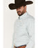 Image #2 - George Strait by Wrangler Men's Geo Print Long Sleeve Button Down Shirt, Green, hi-res