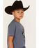Image #2 - Cody James Boys' Phantom Rodeo Short Sleeve Graphic T-Shirt, Light Blue, hi-res