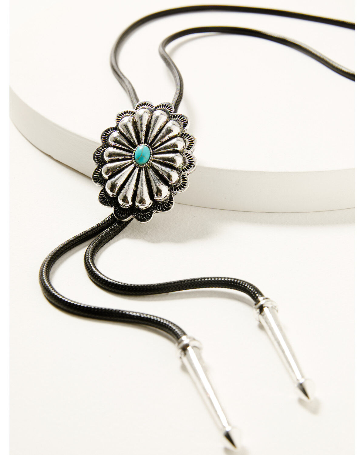 Image #2 - Shyanne Women's Concho Bolo Tie, Silver, hi-res