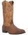 Image #1 - Dingo Men's Whiskey River Two Tone Western Boots - Round Toe, Off White, hi-res