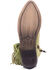 Image #5 - Circle G Women's Studded Suede Fringe Ankle Boots - Round Toe , Green, hi-res