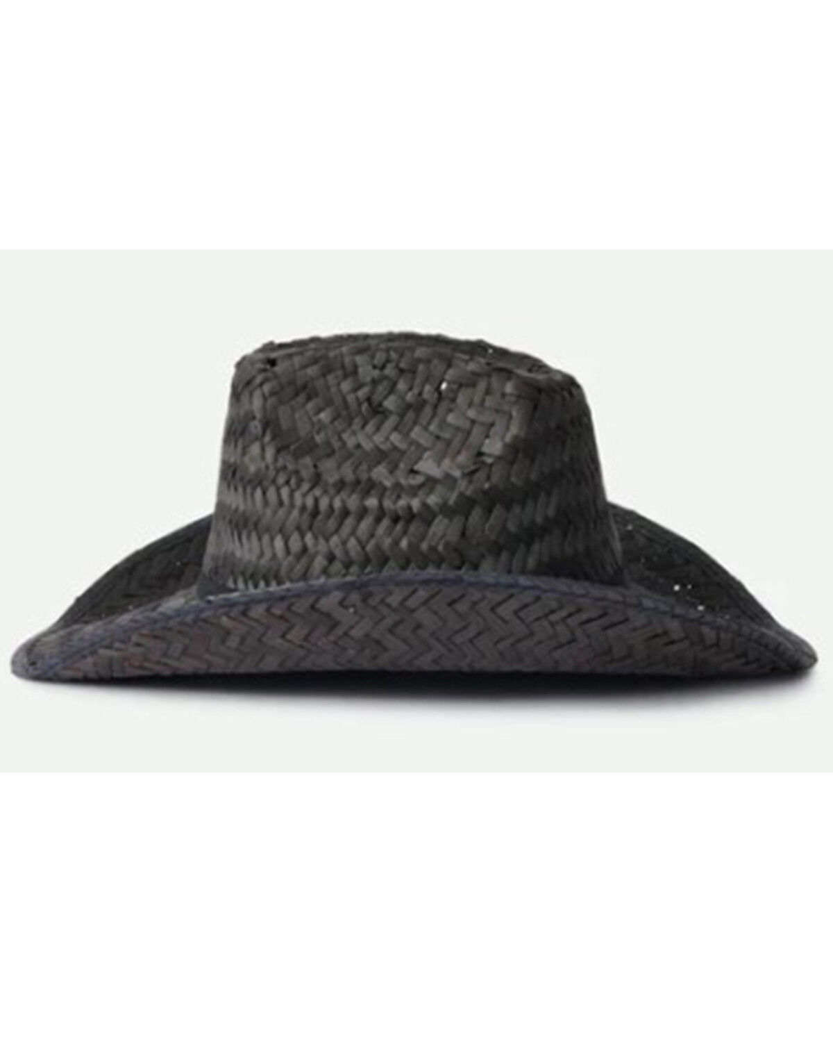 Image #2 - Brixton Houston Straw Cowboy Hat, Black, hi-res