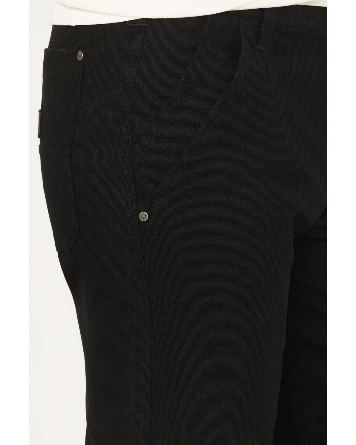 Image #2 - Thorogood Men's Canvas DWR Relaxed Straight Stretch Work Pants - Big, Black, hi-res