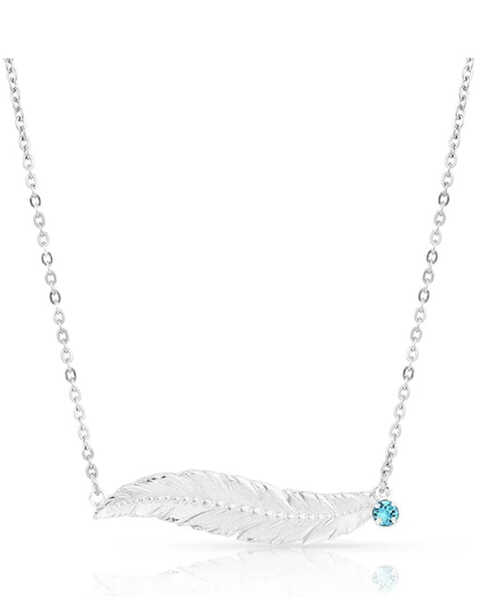 Image #1 - Montana Silversmiths Cinderella Liberty American Made Necklace , Silver, hi-res