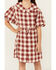 Image #3 - Rylee & Cru Girls' Plaid Print Mini Dress, Red, hi-res