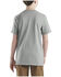 Image #3 - Carhartt Little Boys' Short Sleeve Logo Pocket T-Shirt, Charcoal, hi-res