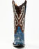 Image #4 - Dan Post Women's Exotic Ostrich Leg Western Boots - Snip Toe, Blue, hi-res