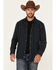 Image #1 - Moonshine Spirit Men's Record Deal Striped Long Sleeve Snap Western Shirt, Navy, hi-res