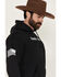 Image #2 - Smith & Wesson Men's Logo Flag Hooded Sweatshirt, , hi-res