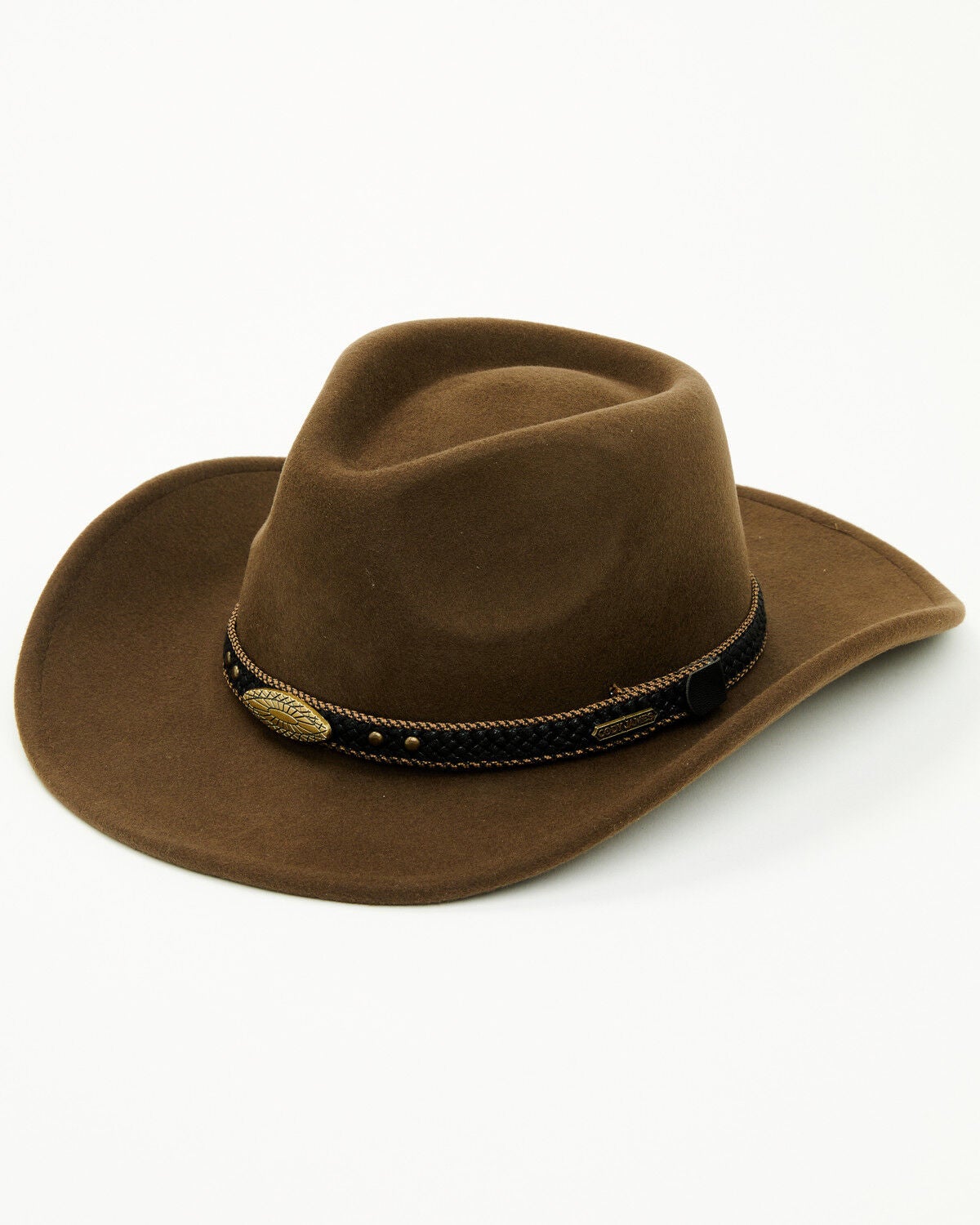 Cody James Men's Felt Western Fashion Hat, Pecan, hi-res
