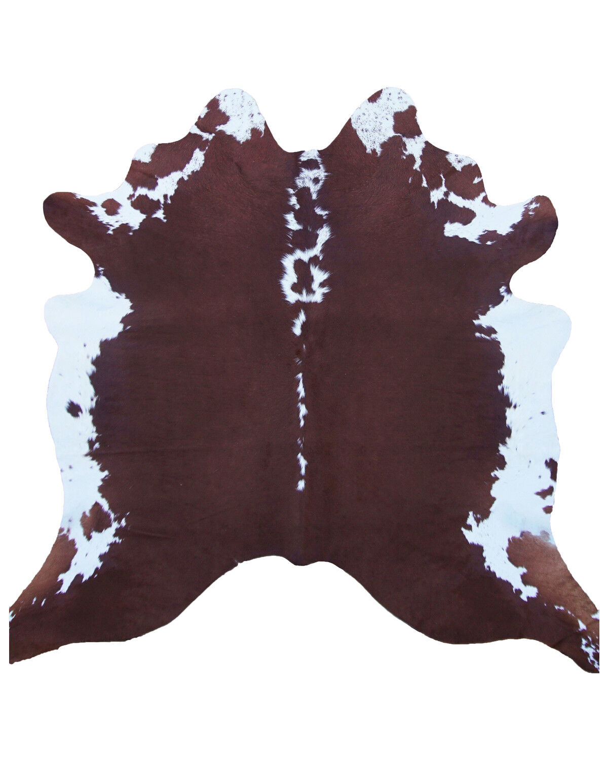 Image #1 - Carroll Co. Brown & White Genuine Cowhide Rug, Brown, hi-res