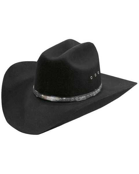 Image #1 - Silverado Bullseye Felt Cowboy Hat, Black, hi-res