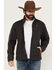 Image #1 - Ariat Men's Phantom Embossed Southwestern Print Logo 2.0 Softshell Jacket, Black, hi-res