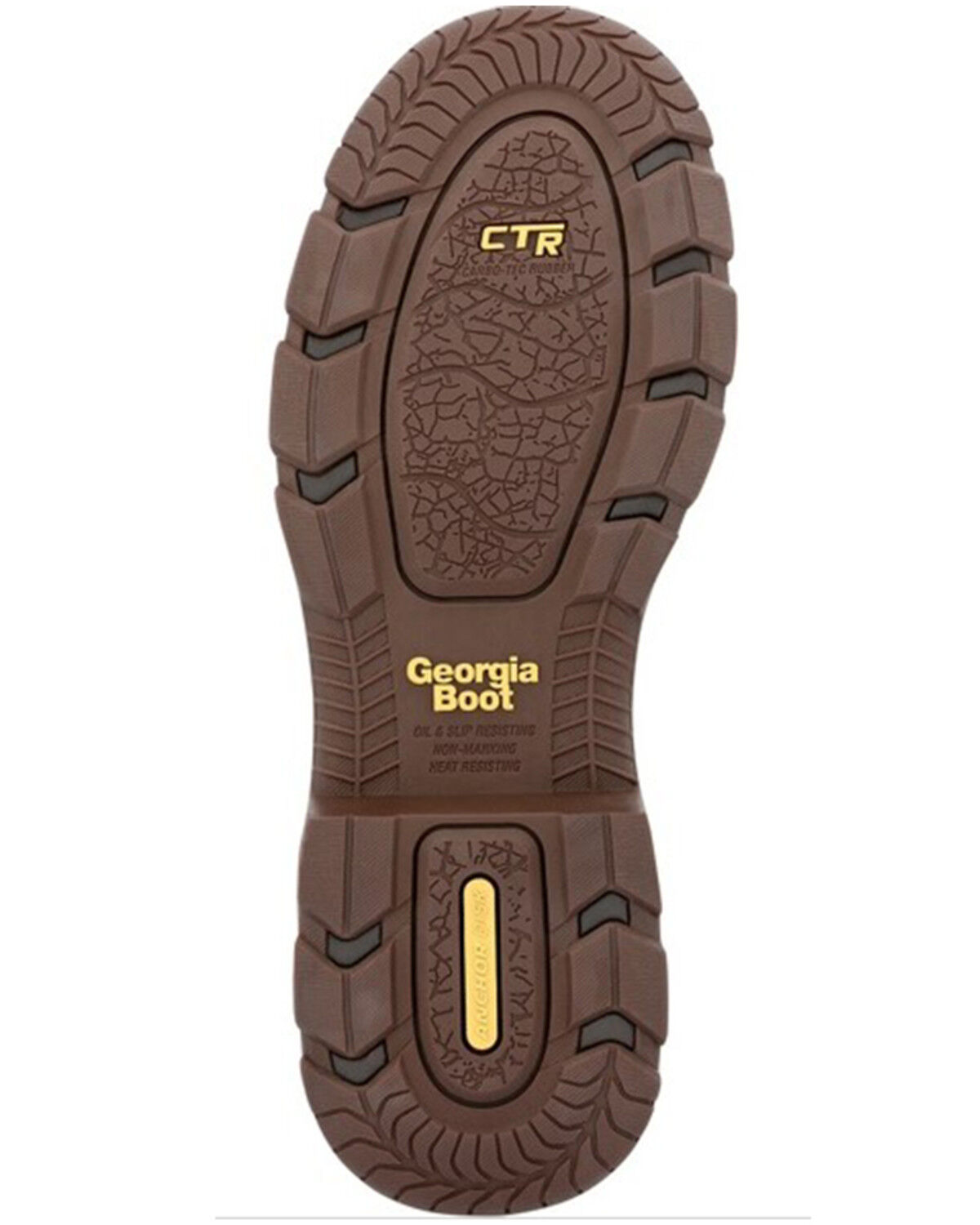 Image #7 - Georgia Boot Men's Athens Superlyte Waterproof Wellington Pull On Safety Boot - Moc toe, Brown, hi-res