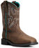Image #1 - Ariat Women's Krista Waterproof Western Work Boots - Steel Toe, Brown, hi-res