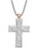 Montana Silversmiths Women's American Legends Mosaic Cross Necklace, Silver, hi-res