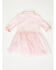 Image #2 - Sugar California Toddler Girls' Fringe Long Sleeve Button-Down Denim Tutu Dress, Blush, hi-res