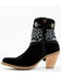 Image #3 - Dingo Women's Suede Bandida Western Booties - Round Toe, Black, hi-res